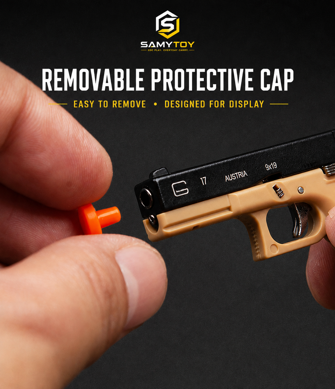SAMYTOY™ Glock 17 Ejection Detachable Keychain