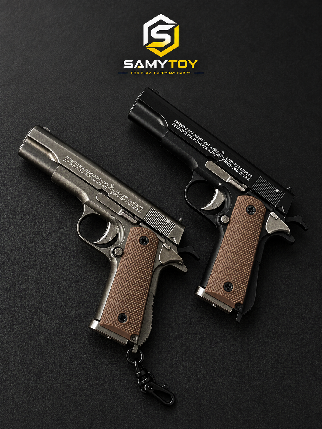 SAMYTOY™ Colt Ejection Detachable Keychain