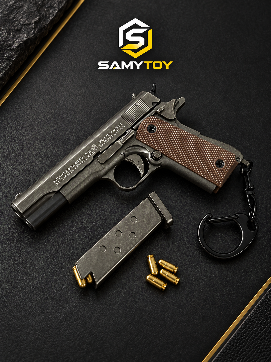 SAMYTOY™ Colt Ejection Detachable Keychain
